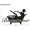 Wandtattoo Badezimmer Badezimmer mit badender Frau