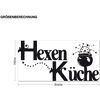 Wandtattoo Küchenspruch Hexenküche mit Kessel