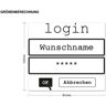 Wunschtext-Wandtattoo Wunschtext-Wunschname Login