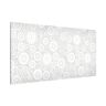 Magnettafel Muster & Textur - Querformat 2:1 Sezession White Light Grey