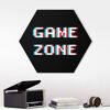 Hexagon-Alu-Dibond Bild Videospiel Gamezone