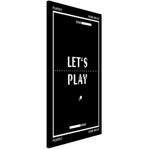 Magnettafel Classical Video Game In Black And White Let's Play