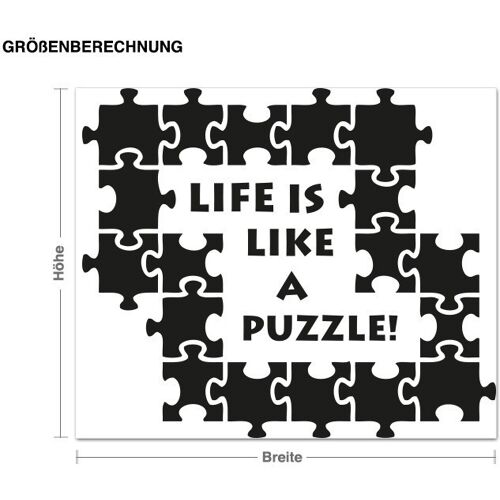 Wandtattoo Spruch Puzzle