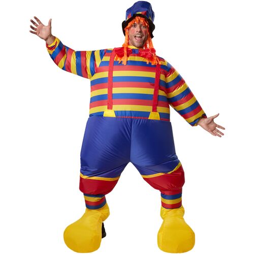 tectake Aufblasbares Kostüm Clown - bunt