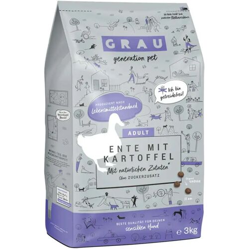 Grau Hund Ente mit Kartoffel   3 kg