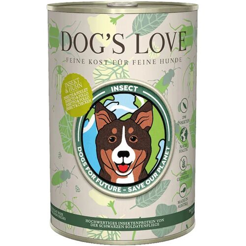 DOG'S LOVE Insekt - Insekt & Huhn   6 x 400 g