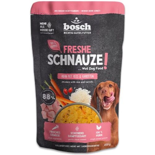Bosch Freshe Schnauze - Nassfutter - Huhn mit Reis & Karotten   8 x 250 g