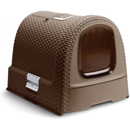 CURVER Rattan Katzentoilette mocca