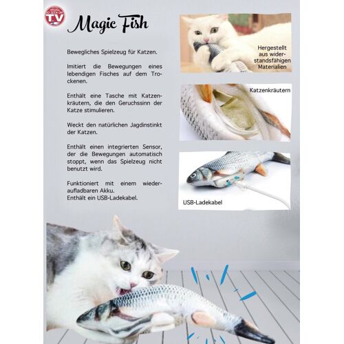 Katzenspielzeug Magic Fish