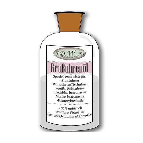 Großuhrenöl J.D. Windles, 50ml