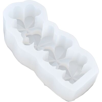 HEAT Kerzenform Aus Silikon, Leicht Zu Entformen, Lebensmittelechtes Silikon, Diy-schokoladenkuchenform Für Diy-bastelarbeiten Und Heimdekoration, Vierblättriges Kleeblatt HEAT Kerzenform Aus Silikon, Leicht Zu Entformen, Lebensmittelechtes Silikon, Diy-schokoladenkuchenform Für Diy-bastelarbeiten Und Heimdekoration, Vierblättriges Kleeblatt