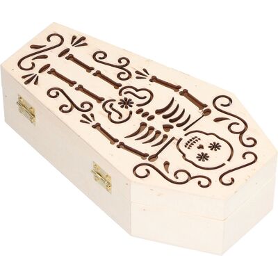 HEAT Diy-sargbox Aus Rohem Holz, 2 Stück, Für Tierbestattung, Halloween-partydekoration, Skelettschädel, Kleine Handgefertigte Box HEAT Diy-sargbox Aus Rohem Holz, 2 Stück, Für Tierbestattung, Halloween-partydekoration, Skelettschädel, Kleine Handgefertigte Box