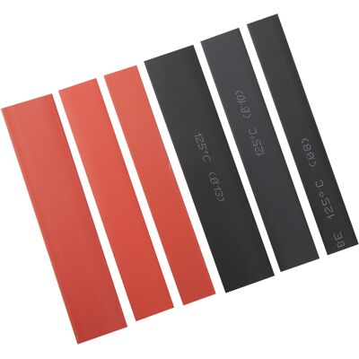JUTE Wärmeschrumpfschlauch, Verpackt, 300 Stück, Typ A, Schwarz Und Rot. JUTE Wärmeschrumpfschlauch, Verpackt, 300 Stück, Typ A, Schwarz Und Rot.