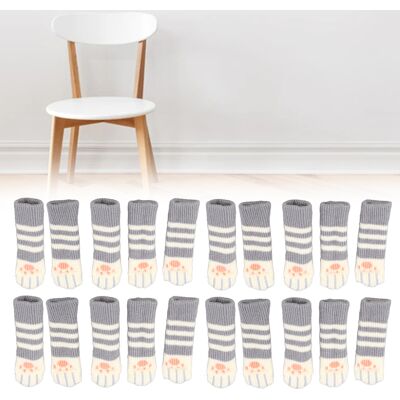 JUTE 20 Stück/verkauf Von Stuhlbeinschonern Mit Katzenpfotenpolstern, Zum Schutz Verpackt, Dicke, Doppellagige, Gestrickte Tisch- Und Stuhlbeinschoner. JUTE 20 Stück/verkauf Von Stuhlbeinschonern Mit Katzenpfotenpolstern, Zum Schutz Verpackt, Dicke, Doppellagige, Gestrickte Tisch- Und Stuhlbeinschoner.