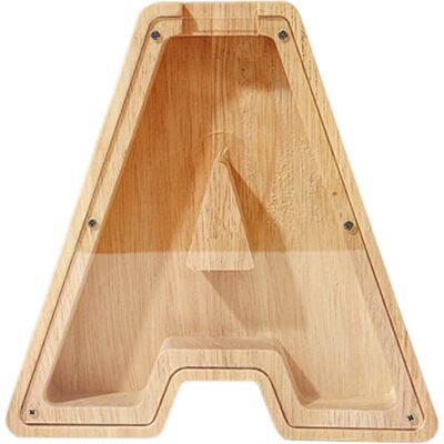 CARMDERING Spardose Aus Birkenholz Und Kunststoff In A-form Selber Basteln – Transparent, Dekorativ Und Ideal Für Kinder CARMDERING Spardose Aus Birkenholz Und Kunststoff In A-form Selber Basteln – Transparent, Dekorativ Und Ideal Für Kinder