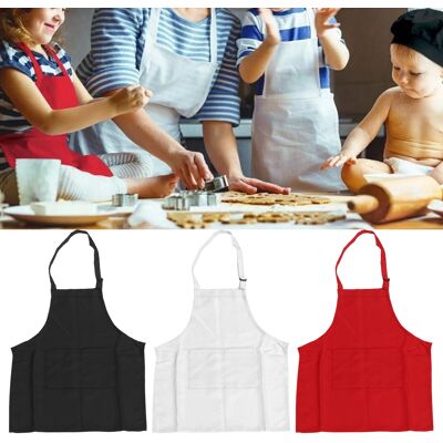 JUTE Dreiteilige Kinderschürze In Weiß, Rot Und Schwarz, Ideal Zum Backen, Basteln Und Für Kinder. Größe M, Länge 56 Cm. JUTE Dreiteilige Kinderschürze In Weiß, Rot Und Schwarz, Ideal Zum Backen, Basteln Und Für Kinder. Größe M, Länge 56 Cm.