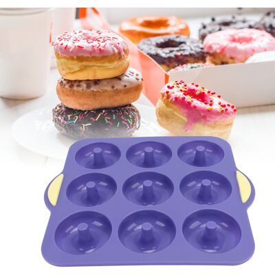 JUTE Silikon-donutform, Diy-backwerkzeug, Ofenkuchenform, Königsblau. JUTE Silikon-donutform, Diy-backwerkzeug, Ofenkuchenform, Königsblau.