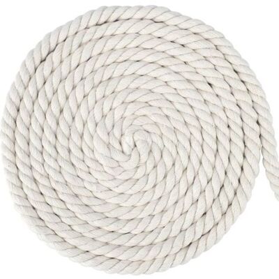 OEM Weiße Makramee-kordel 12 Mm – 10 M, Makramee-garn Zum Selbermachen, Wanddekoration Im Boho-stil OEM Weiße Makramee-kordel 12 Mm – 10 M, Makramee-garn Zum Selbermachen, Wanddekoration Im Boho-stil