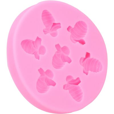 HEAT Bienenförmige Kuchenform, Lebensmittelechtes Silikon, Diy-backwerkzeug, Süße Dekoration, Rosa, Flexible Ofenform, Kreatives Backen HEAT Bienenförmige Kuchenform, Lebensmittelechtes Silikon, Diy-backwerkzeug, Süße Dekoration, Rosa, Flexible Ofenform, Kreatives Backen