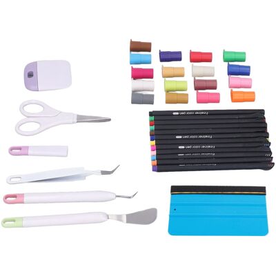 HEAT Vinyl-schneidewerkzeug-linienmarker-stifthalter-bastelset Zum Entgittern Für Diy-kunst, Scrapbooking Und Handarbeiten HEAT Vinyl-schneidewerkzeug-linienmarker-stifthalter-bastelset Zum Entgittern Für Diy-kunst, Scrapbooking Und Handarbeiten