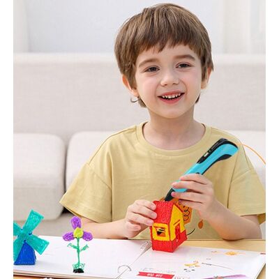 OEM 3d-druckstift Für Kinder Mit Lcd-bildschirm, 12 Farben X 3 Meter Filament, Diy-lernspielzeug Zum 3d-zeichnen Und -malen – Blau OEM 3d-druckstift Für Kinder Mit Lcd-bildschirm, 12 Farben X 3 Meter Filament, Diy-lernspielzeug Zum 3d-zeichnen Und -malen – Blau