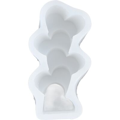 HEAT Kerzenform Aus Silikon, Leicht Zu Entformen, Lebensmittelechtes Silikon, Diy-schokoladenkuchenform Für Diy-bastelarbeiten, Heimdekoration, Liebesherz HEAT Kerzenform Aus Silikon, Leicht Zu Entformen, Lebensmittelechtes Silikon, Diy-schokoladenkuchenform Für Diy-bastelarbeiten, Heimdekoration, Liebesherz