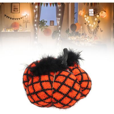 JUTE Halloween-kürbisdekoration, Partydekoration, Handgestrickter Schmuck, Kürbis-accessoire Aus Wolle, Orange JUTE Halloween-kürbisdekoration, Partydekoration, Handgestrickter Schmuck, Kürbis-accessoire Aus Wolle, Orange