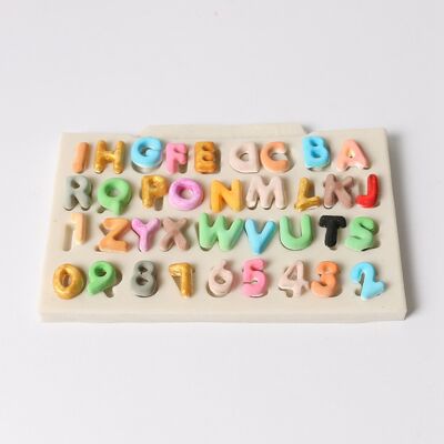 HEAT Silikon-kuchenform Mit Englischen Großbuchstaben Und Zahlen, Diy-gebäckdesign-werkzeug HEAT Silikon-kuchenform Mit Englischen Großbuchstaben Und Zahlen, Diy-gebäckdesign-werkzeug