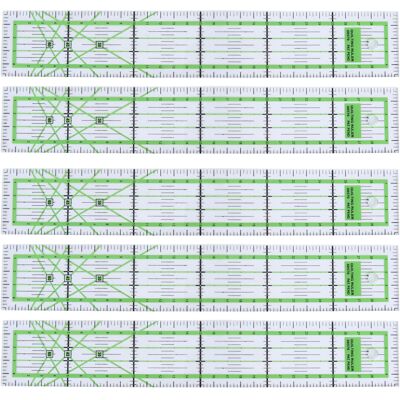 HEAT Quiltlineal Mit Doppelt Farbigen Rasterlinien, Acryl-schneidelineal Zum Nähen Und Basteln HEAT Quiltlineal Mit Doppelt Farbigen Rasterlinien, Acryl-schneidelineal Zum Nähen Und Basteln
