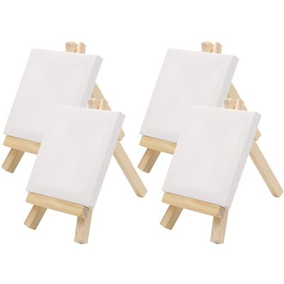 AUCO Mini-staffelei-set Aus Holz Für Leinwand, Kunst, Malerei, Zeichnen, Basteln, Hochzeiten Und Heimdekoration AUCO Mini-staffelei-set Aus Holz Für Leinwand, Kunst, Malerei, Zeichnen, Basteln, Hochzeiten Und Heimdekoration