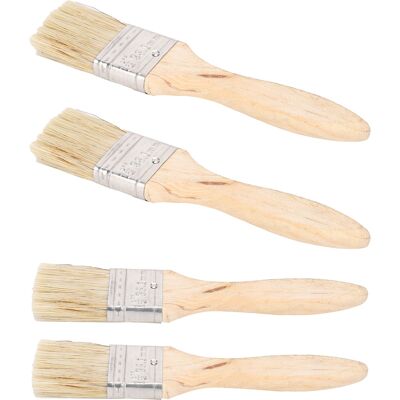 HEAT 20-teiliges Set Flacher, Verbreiterter Pinsel Mit Kunsthaargriff Und Holzgriff Zum Malen Und Reinigen HEAT 20-teiliges Set Flacher, Verbreiterter Pinsel Mit Kunsthaargriff Und Holzgriff Zum Malen Und Reinigen