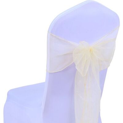 OEM 25-teiliges Set Organza-schleifen Für Stuhlhussen, Ideal Für Hochzeiten, Partys, Geburtstage Und Andere Festliche Anlässe (17 X 275 Cm, 22 Farben, Stuhlhussen Nicht Enthalten) – Champagner OEM 25-teiliges Set Organza-schleifen Für Stuhlhussen, Ideal Für Hochzeiten, Partys, Geburtstage Und Andere Festliche Anlässe (17 X 275 Cm, 22 Farben, Stuhlhussen Nicht Enthalten) – Champagner