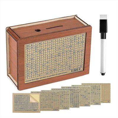 MIXHOME Spardose Aus Holz Mit Zähler, Münzzähler Zum Sparen, Münzbox Aus Naturholz, Münzzähler Für Einzahlungen, Spardose Mit Zähler Für Kinder Und Erwachsene MIXHOME Spardose Aus Holz Mit Zähler, Münzzähler Zum Sparen, Münzbox Aus Naturholz, Münzzähler Für Einzahlungen, Spardose Mit Zähler Für Kinder Und Erwachsene