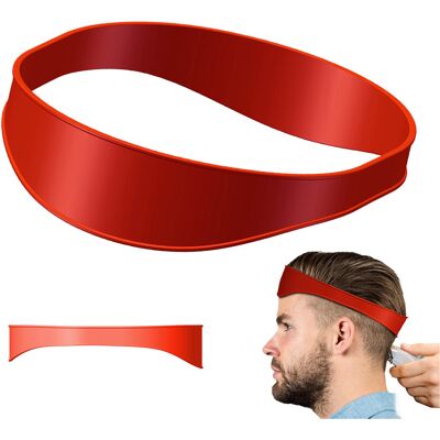 JUTE Silikon-nackenrasierschablone Zum Selbermachen Und Gebogene Haarschneidehilfe (rot) JUTE Silikon-nackenrasierschablone Zum Selbermachen Und Gebogene Haarschneidehilfe (rot)