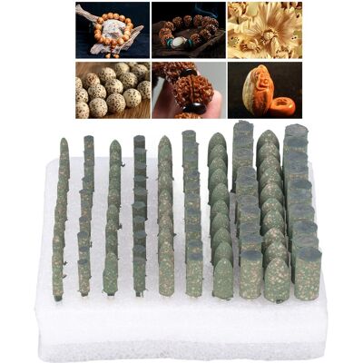 JUTE Set Mit 100 Gummi- Und Elektroschleifköpfen, Verpackt In Einer Schachtel JUTE Set Mit 100 Gummi- Und Elektroschleifköpfen, Verpackt In Einer Schachtel