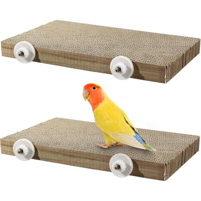 OEM 2 Stück Vogelkäfig-sitzstangen Vogelspielzeug Zum Knabbern Großer Spielplatz Aus Pappe Für Wellensittiche Und Kakadus Schredder Und OEM 2 Stück Vogelkäfig-sitzstangen Vogelspielzeug Zum Knabbern Großer Spielplatz Aus Pappe Für Wellensittiche Und Kakadus Schredder Und