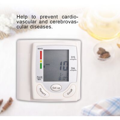HEAT Automatisches Digitales Blutdruckmessgerät Mit Lcd-bildschirm Für Den Heimgebrauch, Handgelenkmanschette, Genaue Blutdruckmessung HEAT Automatisches Digitales Blutdruckmessgerät Mit Lcd-bildschirm Für Den Heimgebrauch, Handgelenkmanschette, Genaue Blutdruckmessung