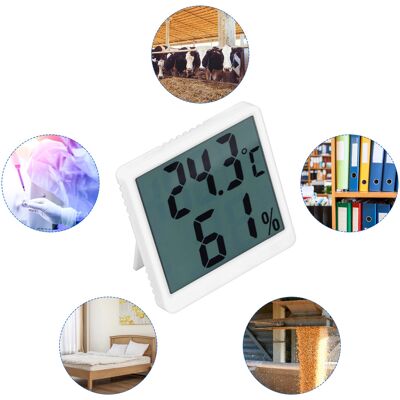 JUTE Präzisionsthermometer Und Hygrometer Zur Messung Von Temperatur Und Luftfeuchtigkeit In Innenräumen, Hochpräzises Elektronisches Thermometer Zur Messung Von Luftfeuchtigkeit Und Trockenheit, Afrikanis JUTE Präzisionsthermometer Und Hygrometer Zur Messung Von Temperatur Und Luftfeuchtigkeit In Innenräumen, Hochpräzises Elektronisches Thermometer Zur Messung Von Luftfeuchtigkeit Und Trockenheit, Afrikanis