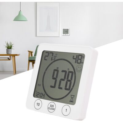 JUTE Timer, Temperatur- Und Feuchtigkeitsmessgerät, Gerät Zur Überwachung Und Prüfung Von Raumtemperatur Und Luftfeuchtigkeit JUTE Timer, Temperatur- Und Feuchtigkeitsmessgerät, Gerät Zur Überwachung Und Prüfung Von Raumtemperatur Und Luftfeuchtigkeit