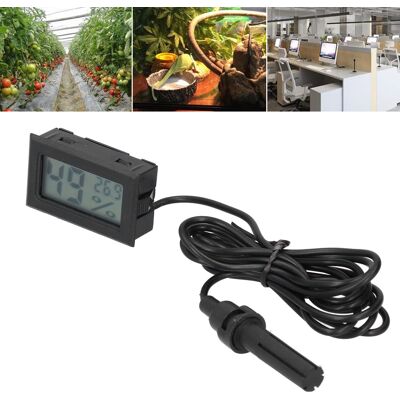 JUTE Ts-802 Digital-thermometer Und Hygrometer Für Den Innenbereich, Mini-digitalgerät, Großes Display, Für Den Heimgebrauch, Thermometer Und Hygrometer Für Babyzimmer, Externe Sonde, Digitale Elektronisch JUTE Ts-802 Digital-thermometer Und Hygrometer Für Den Innenbereich, Mini-digitalgerät, Großes Display, Für Den Heimgebrauch, Thermometer Und Hygrometer Für Babyzimmer, Externe Sonde, Digitale Elektronisch