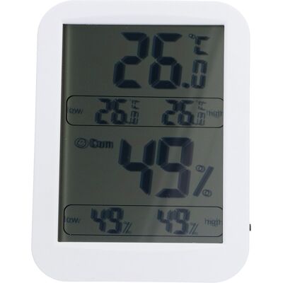 HEAT Digitales Thermometer-hygrometer Mit Großem Display, Speicherfunktion Sowie Temperatur- Und Feuchtigkeitsanzeige HEAT Digitales Thermometer-hygrometer Mit Großem Display, Speicherfunktion Sowie Temperatur- Und Feuchtigkeitsanzeige