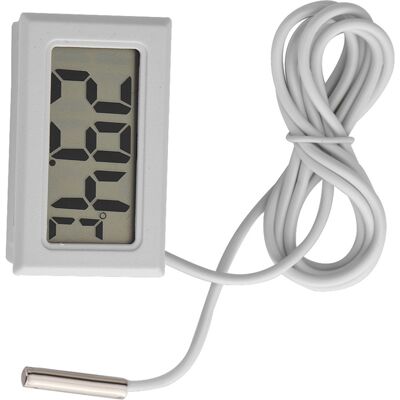 HEAT Digitales Lcd-thermometer Mit Externer Sonde, Mini-led-digitalanzeige, Präzise Temperaturmessung Im Innen- Und Außenbereich HEAT Digitales Lcd-thermometer Mit Externer Sonde, Mini-led-digitalanzeige, Präzise Temperaturmessung Im Innen- Und Außenbereich