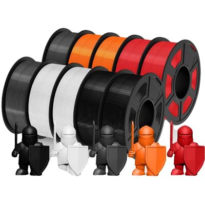 OEM 3d-filament, Strapazierfähiges Petg-material, Hochpräziser Druck, Petg-2-mischung, 10 Rollen OEM 3d-filament, Strapazierfähiges Petg-material, Hochpräziser Druck, Petg-2-mischung, 10 Rollen