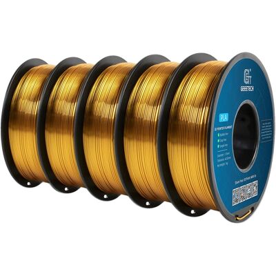 OEM 3d-filament, Seidenweiches Pla, Umweltfreundliches Material, Gold OEM 3d-filament, Seidenweiches Pla, Umweltfreundliches Material, Gold
