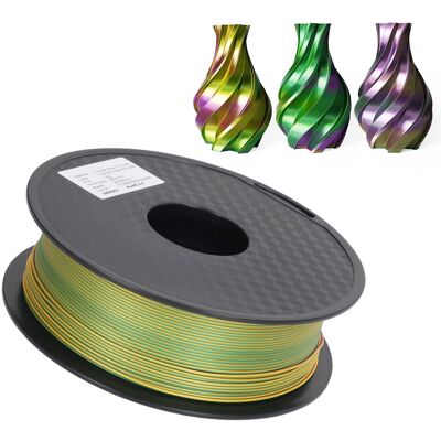 JUTE Seidiges Dreifarbiges Pla-3d-druckfilament, 1,75 Mm. JUTE Seidiges Dreifarbiges Pla-3d-druckfilament, 1,75 Mm.