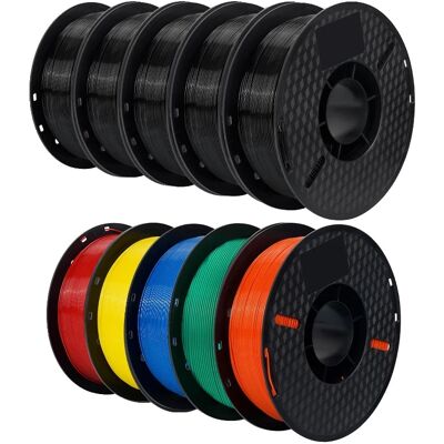 OEM Pla-filament Für 3d-drucker, 1,75 Mm Durchmesser, 1 Kg Rolle, 10 Kg Petg Mix E OEM Pla-filament Für 3d-drucker, 1,75 Mm Durchmesser, 1 Kg Rolle, 10 Kg Petg Mix E