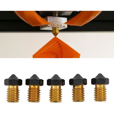 JUTE 0,4-mm-extrusionskopf, Ptfe-beschichtete Messingdüse Für 1,75-mm-filament, E3d-düse JUTE 0,4-mm-extrusionskopf, Ptfe-beschichtete Messingdüse Für 1,75-mm-filament, E3d-düse