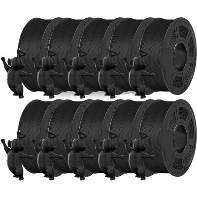 OEM Pla-filament, Glatte Textur, Hohe Kompatibilität, Matt Schwarz, 10 Rollen OEM Pla-filament, Glatte Textur, Hohe Kompatibilität, Matt Schwarz, 10 Rollen
