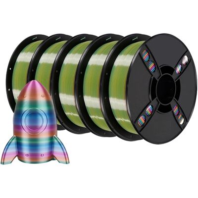OEM Silky 3d Pla-filament Regenbogen, 5 Kg Silky Candy, 5 Kg Silky Forest OEM Silky 3d Pla-filament Regenbogen, 5 Kg Silky Candy, 5 Kg Silky Forest