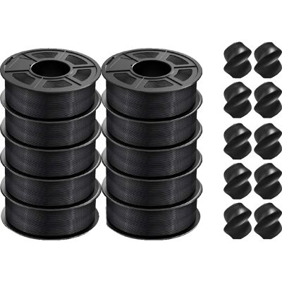 OEM 3d-filament, Verbesserte Festigkeit, Saubere Wicklung, Pla P Schwarz, 10 Rollen OEM 3d-filament, Verbesserte Festigkeit, Saubere Wicklung, Pla P Schwarz, 10 Rollen
